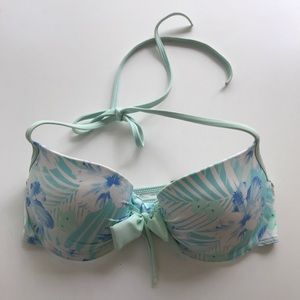 Hollister blue and green bikini